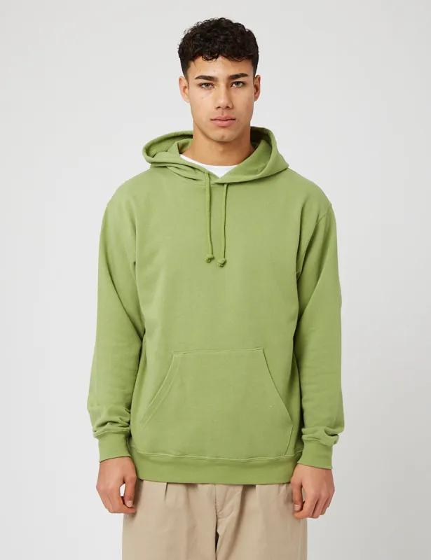 Beams Plus Hooded Sweatshirt - Green sold by Article London