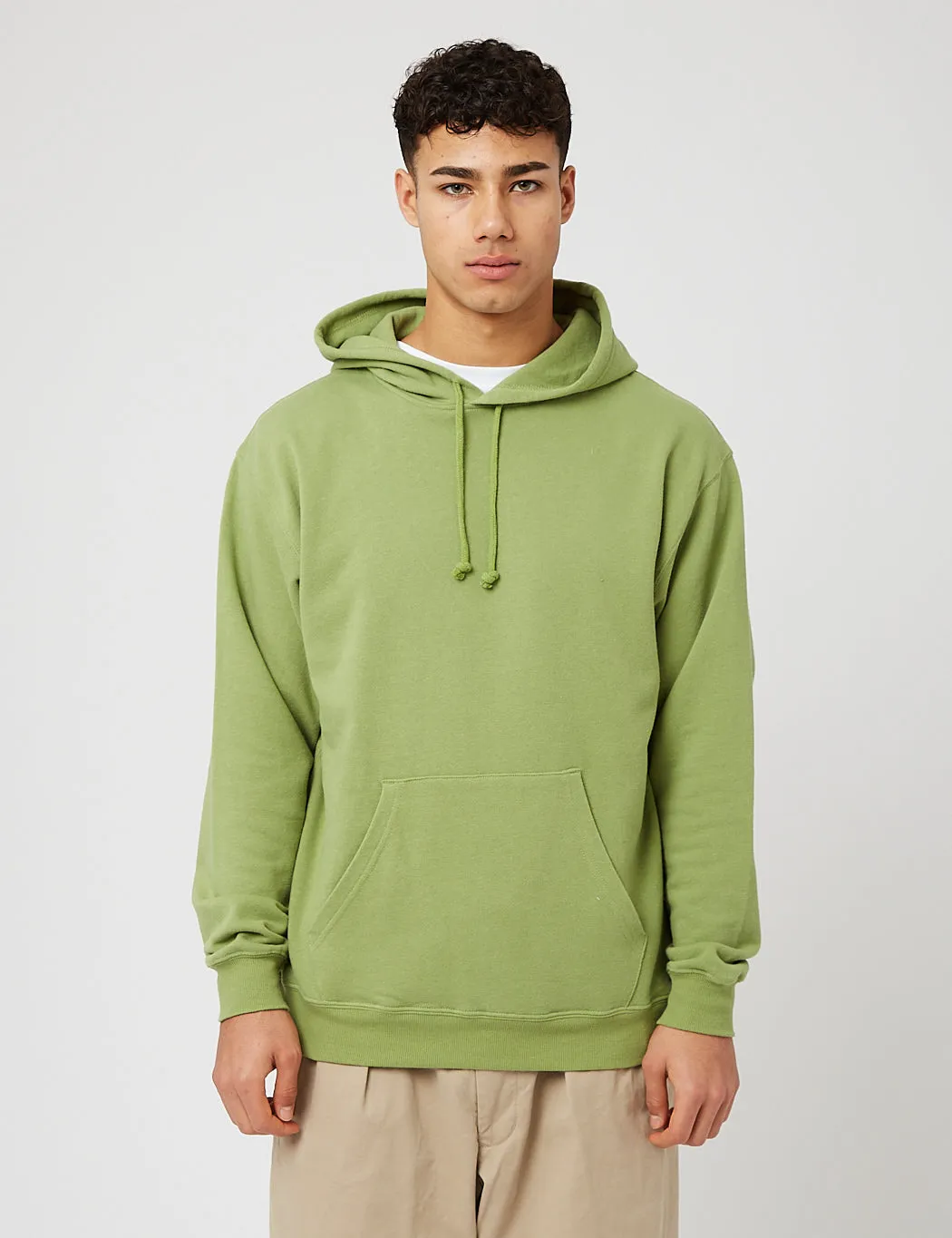 Beams Plus Hooded Sweatshirt - Green sold by Article London