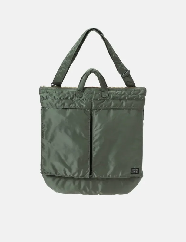 Porter Yoshida & Co Tanker 2Way Helmet Bag - Sage Green sold by Article London