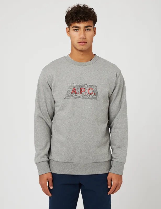 A.P.C. James Sweatshirt - Grey Heather sold by Article London