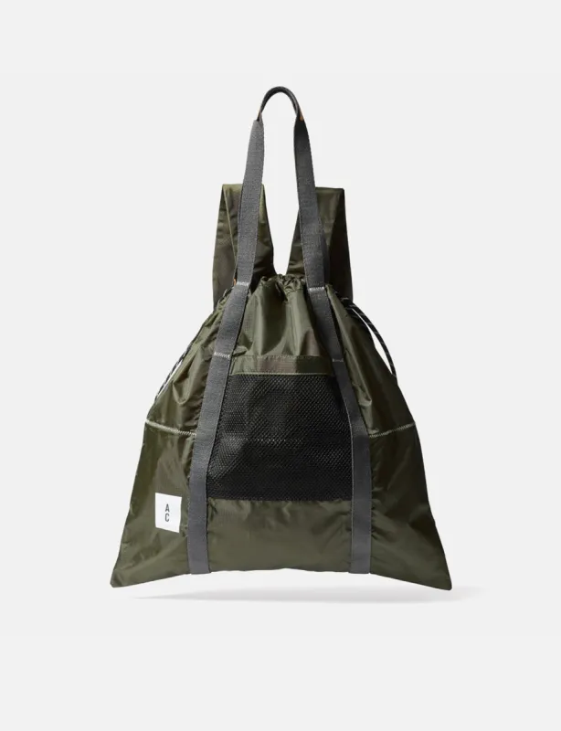 Ally Capellino Harvey Drawstring Backpack - Khaki Brown sold by Article London