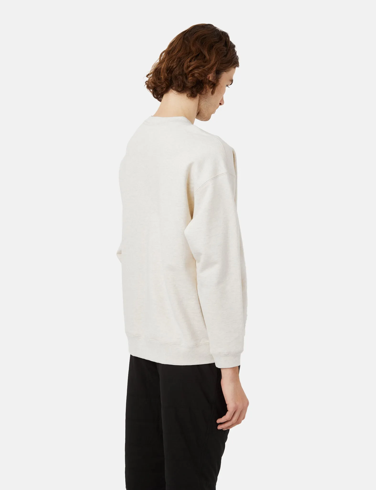 Snow Peak Crewneck Sweatshirt (Recycled Cotton) - Oatmeal Brown sold by Article London product image thumbnail 4