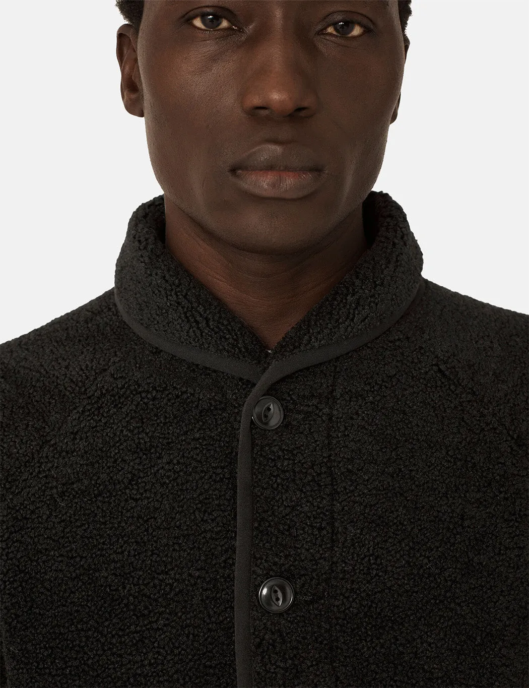 YMC Beach Jacket (Poly Fleece) - Black sold by Article London product image thumbnail 2
