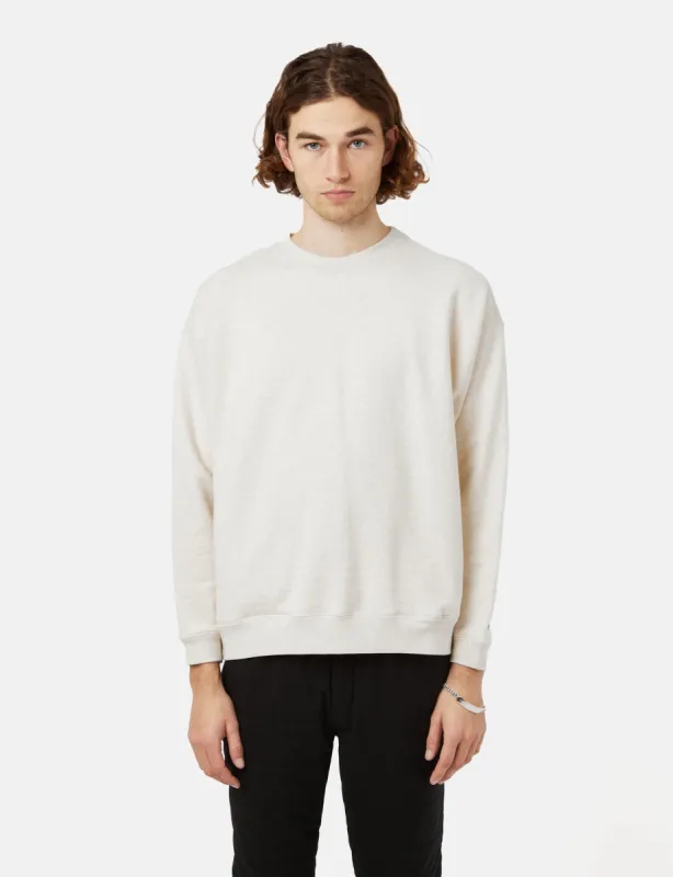 Snow Peak Crewneck Sweatshirt (Recycled Cotton) - Oatmeal Brown sold by Article London