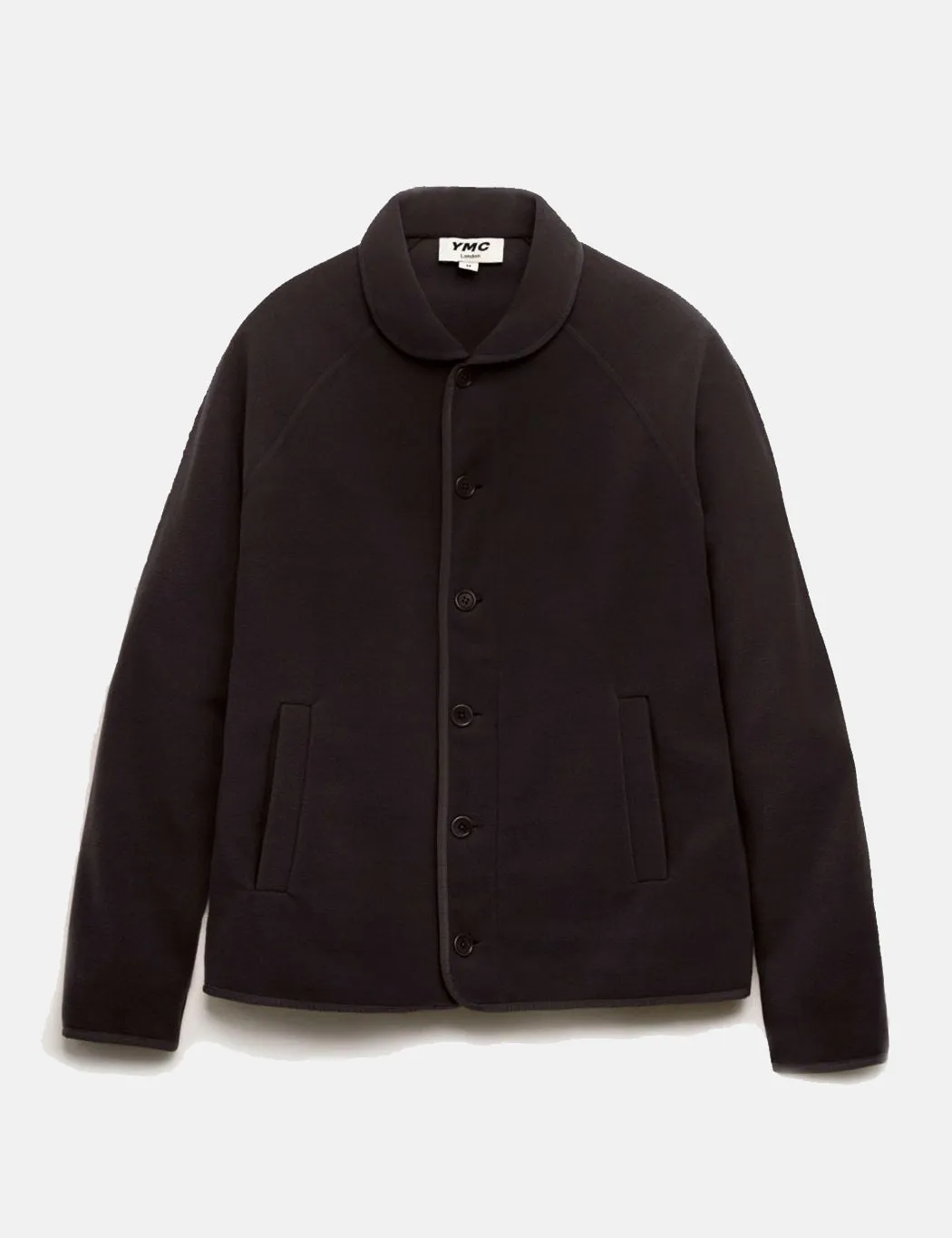 YMC Beach Jacket (Poly Fleece) - Black sold by Article London product image thumbnail 5