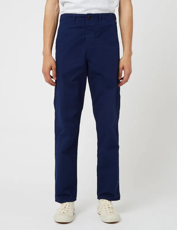 orSlow French Work Pants - Blue sold by Article London