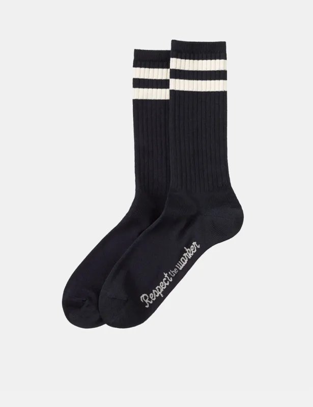 Nudie Amundsson RTW Socks - Navy Blue sold by Article London