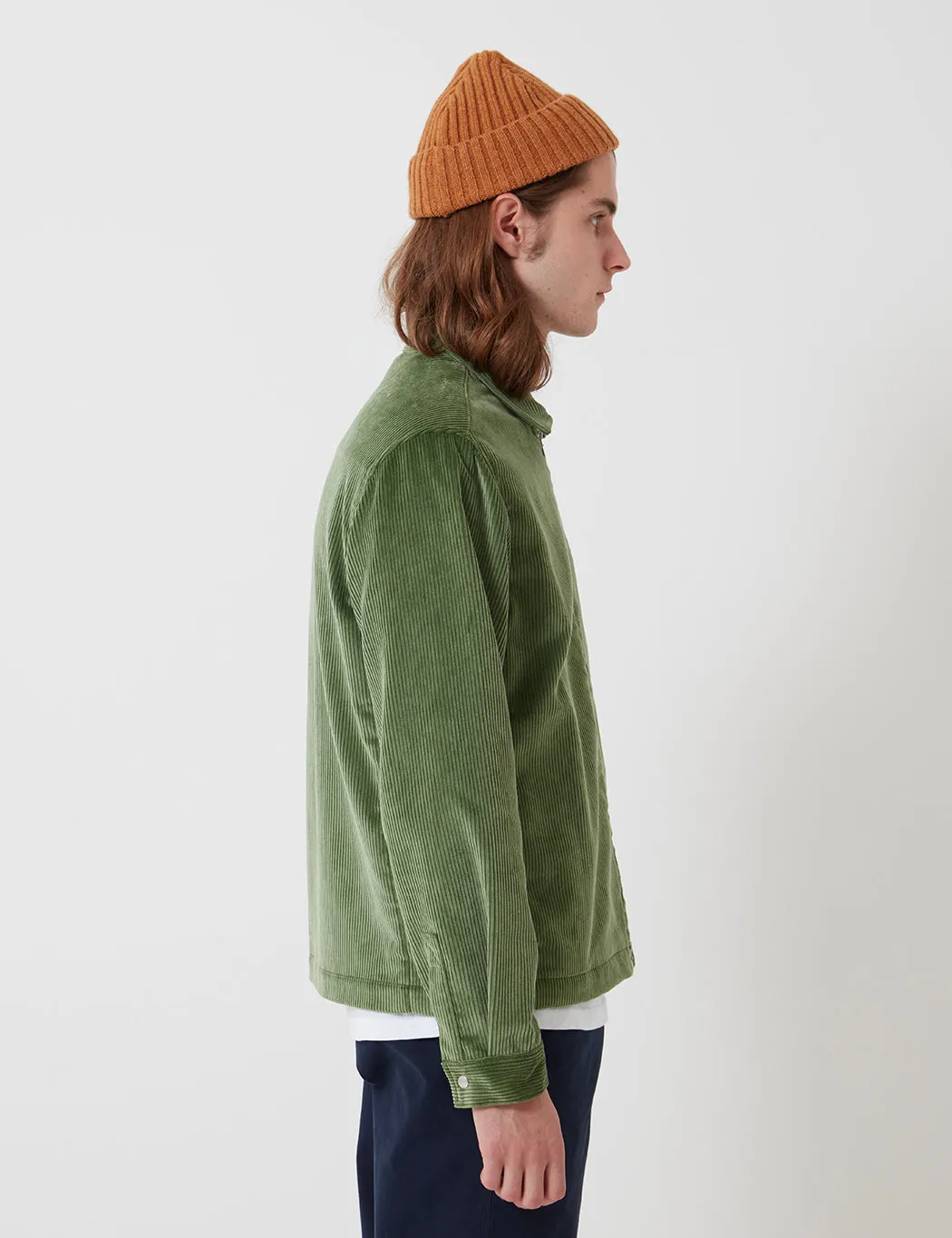 Bhode x Brisbane Moss Zip Jacket (Cord) - Sage Green sold by Article London product image thumbnail 4