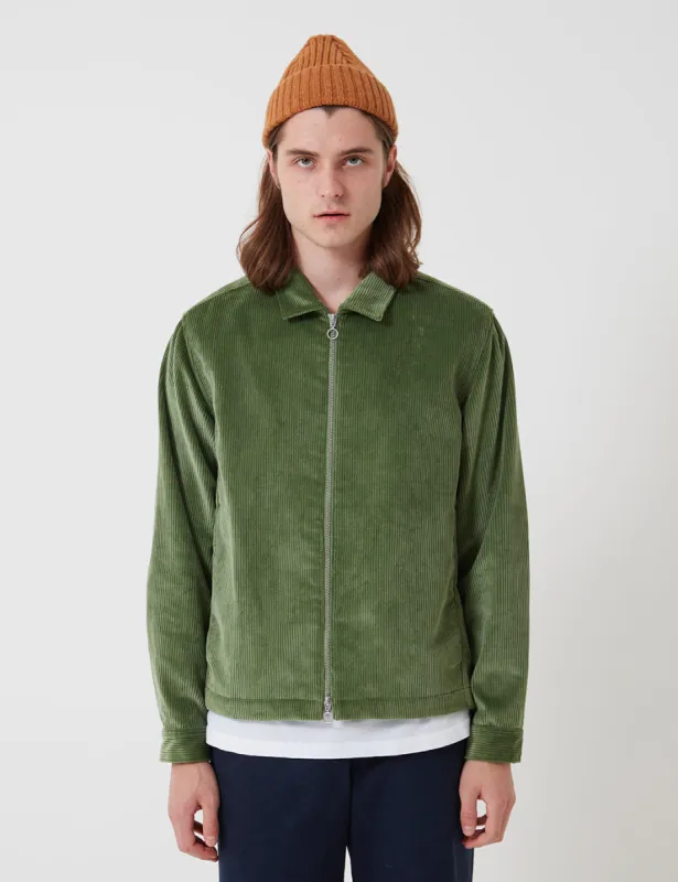 Bhode x Brisbane Moss Zip Jacket (Cord) - Sage Green sold by Article London