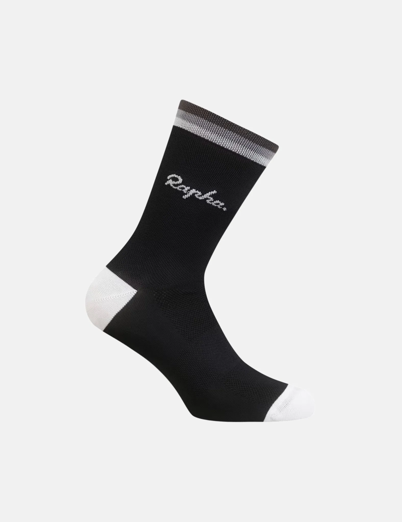 Rapha Logo Socks - Black/Grey/Carbon Grey sold by Article London product image thumbnail 3