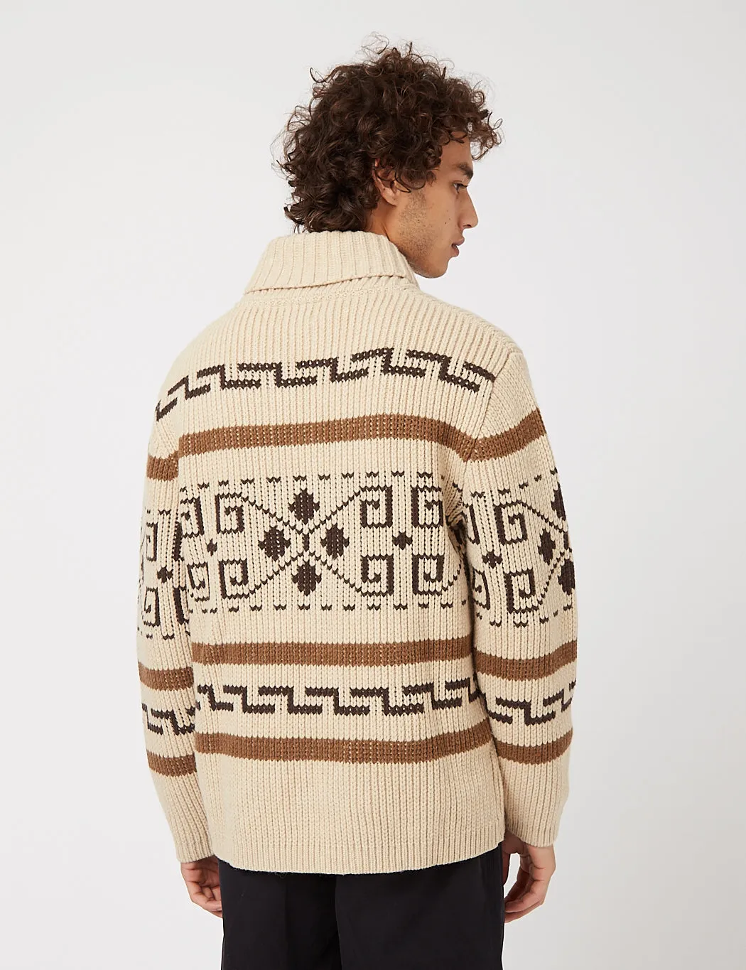 Pendleton The Original Westerley Cardigan - Tan/Brown sold by Article London product image thumbnail 4