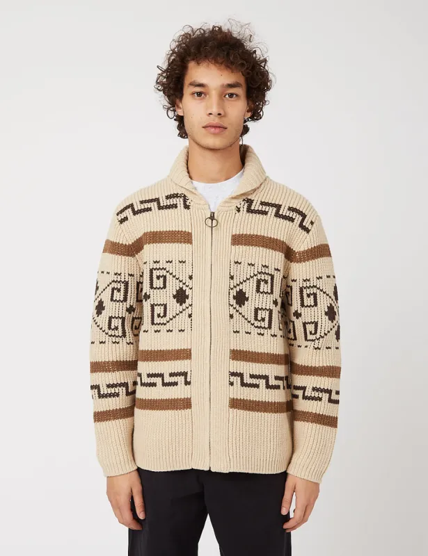Pendleton The Original Westerley Cardigan - Tan/Brown sold by Article London