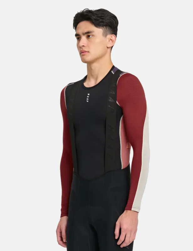 MAAP Thermal Base Layer Long Sleeve T-Shirt - Black/Rose/Fog sold by Article London