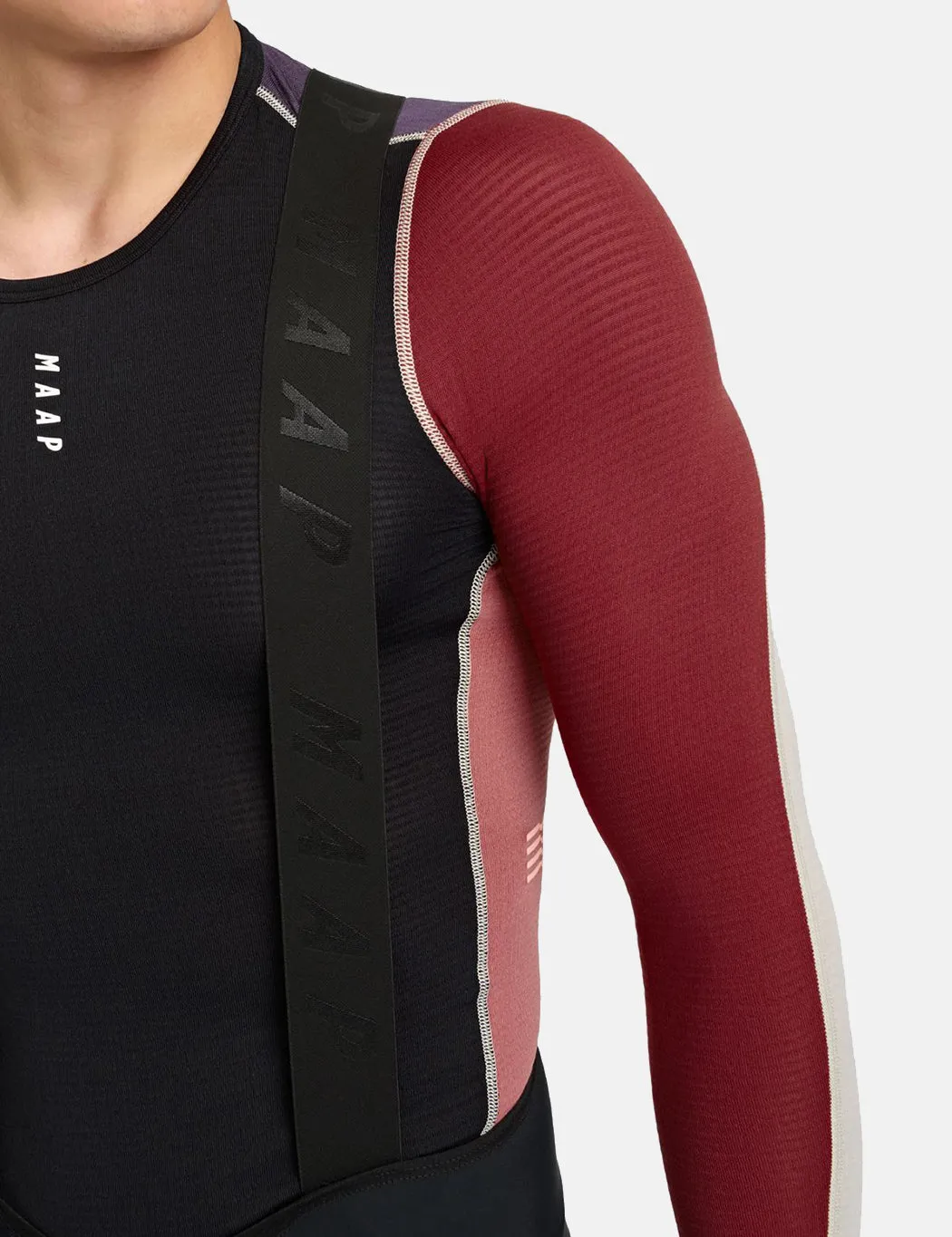 MAAP Thermal Base Layer Long Sleeve T-Shirt - Black/Rose/Fog sold by Article London product image thumbnail 5