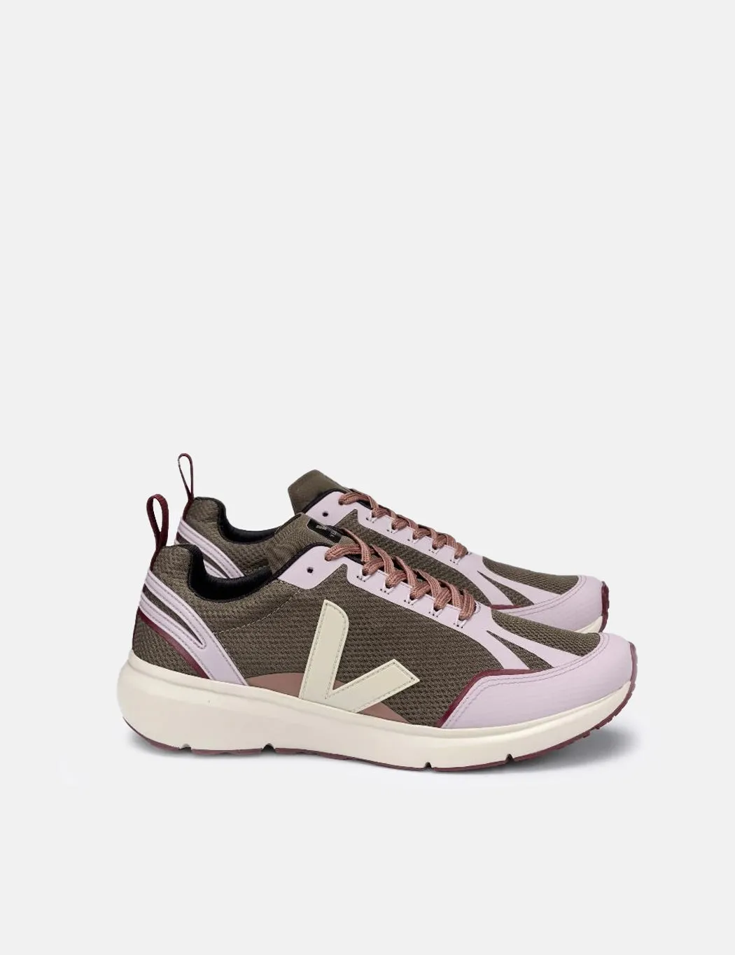 Womens Veja Condor 2 Alveomesh Running Shoes - Khaki/Pierre/Parme sold by Article London