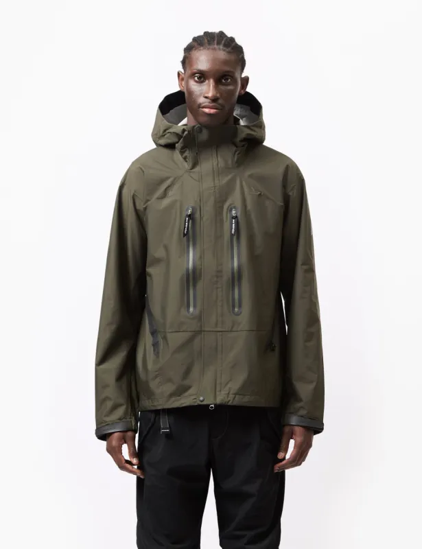 and Wander Hiker Rain Jacket 42.5L - Olive Green sold by Article London