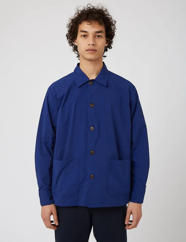 Universal Works Travail Shirt (Recycled Nylon) - Blue sold by Article London
