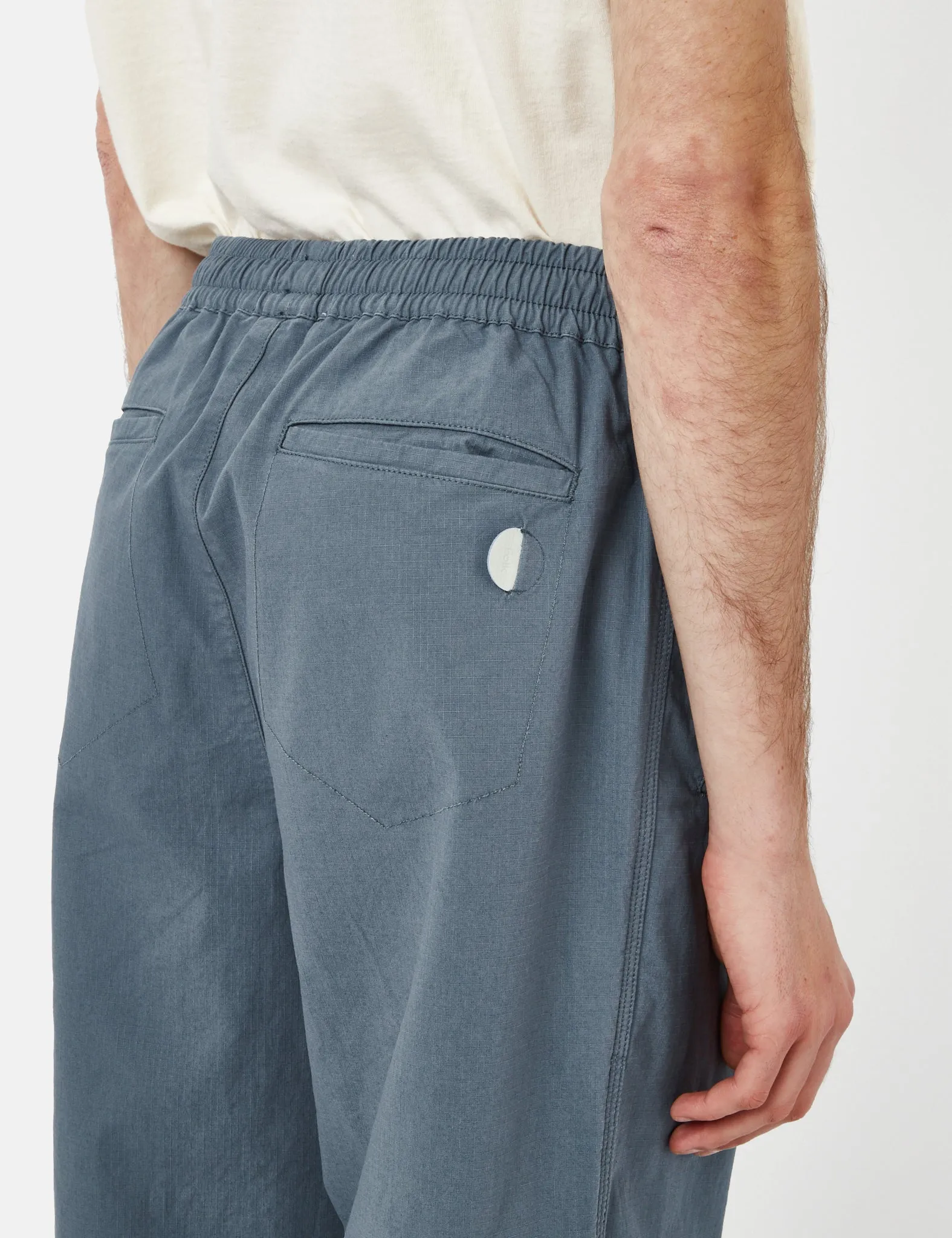 Folk Drawcord Assembly Light Ripstop Pant (Relax Tapered) - Woad Blue sold by Article London product image thumbnail 2