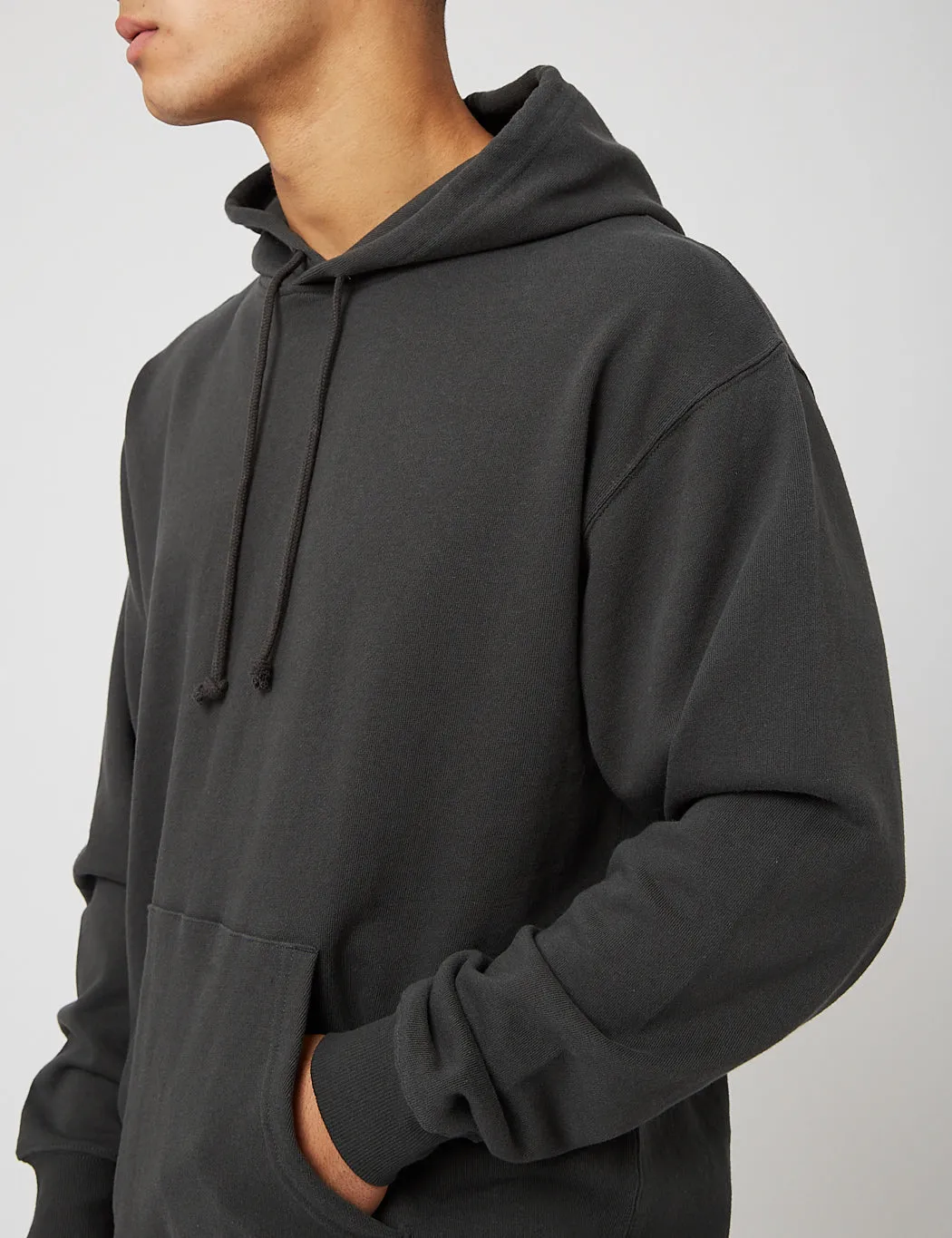 Beams Plus Hooded Sweatshirt - Black sold by Article London product image thumbnail 2