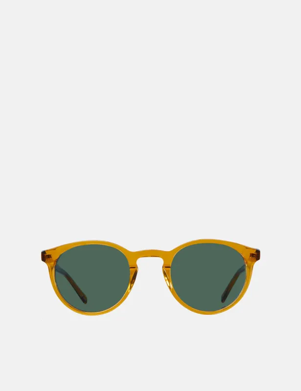 YMC x Bridges & Brows Albert Sunglasses - Honey/Solid Green made by Article London