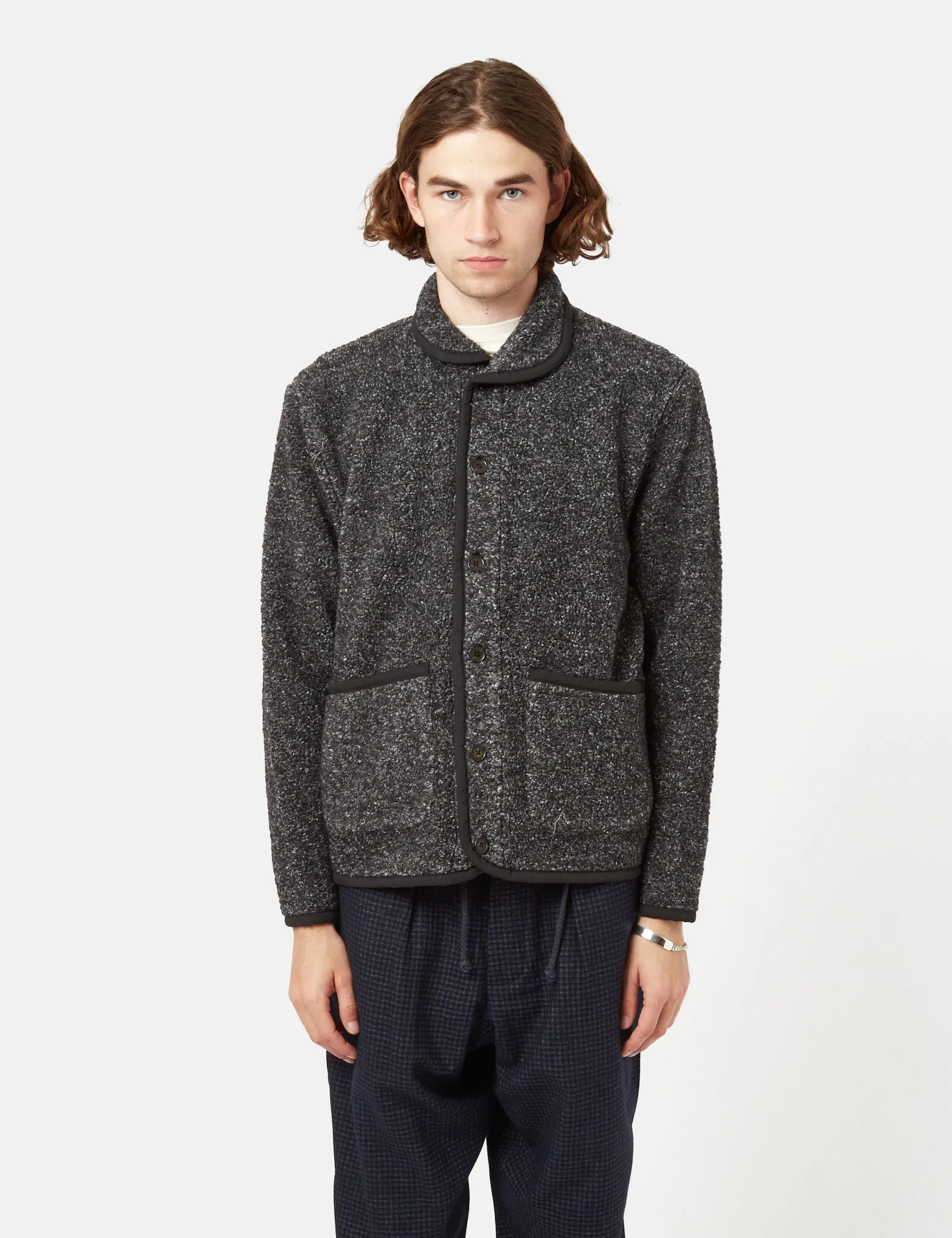 Universal Works Lancaster Jacket - Charcoal Grey sold by Article London