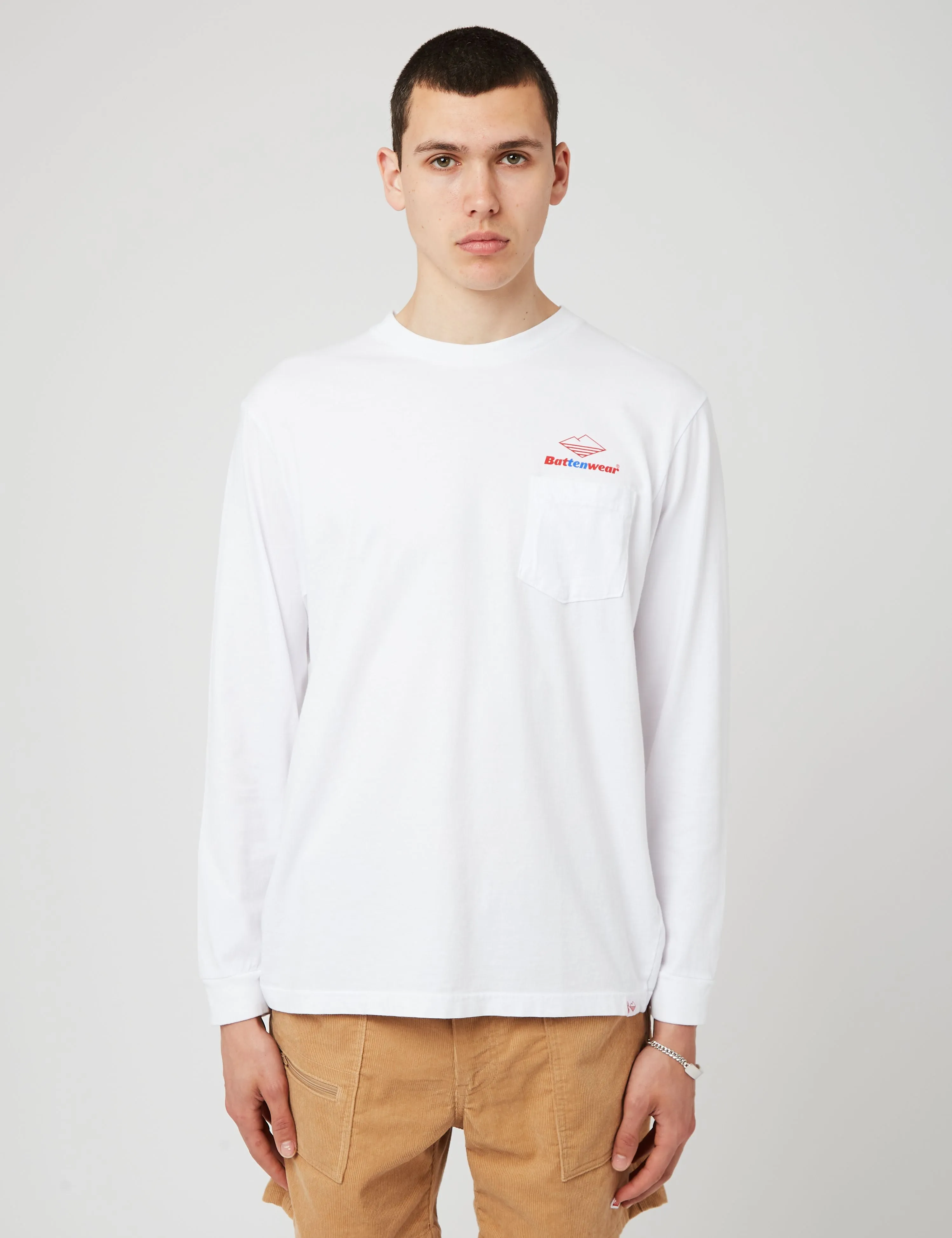 Battenwear 10th Anniversary Team Long Sleeve T-Shirt - White sold by Article London product image thumbnail 3