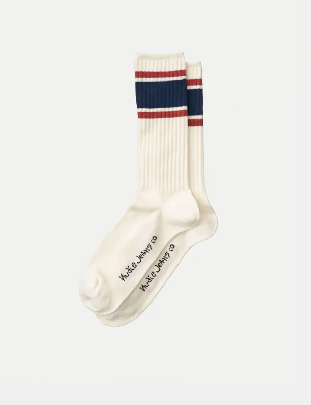 Nudie Amundsson Sport Socks - Blue sold by Article London
