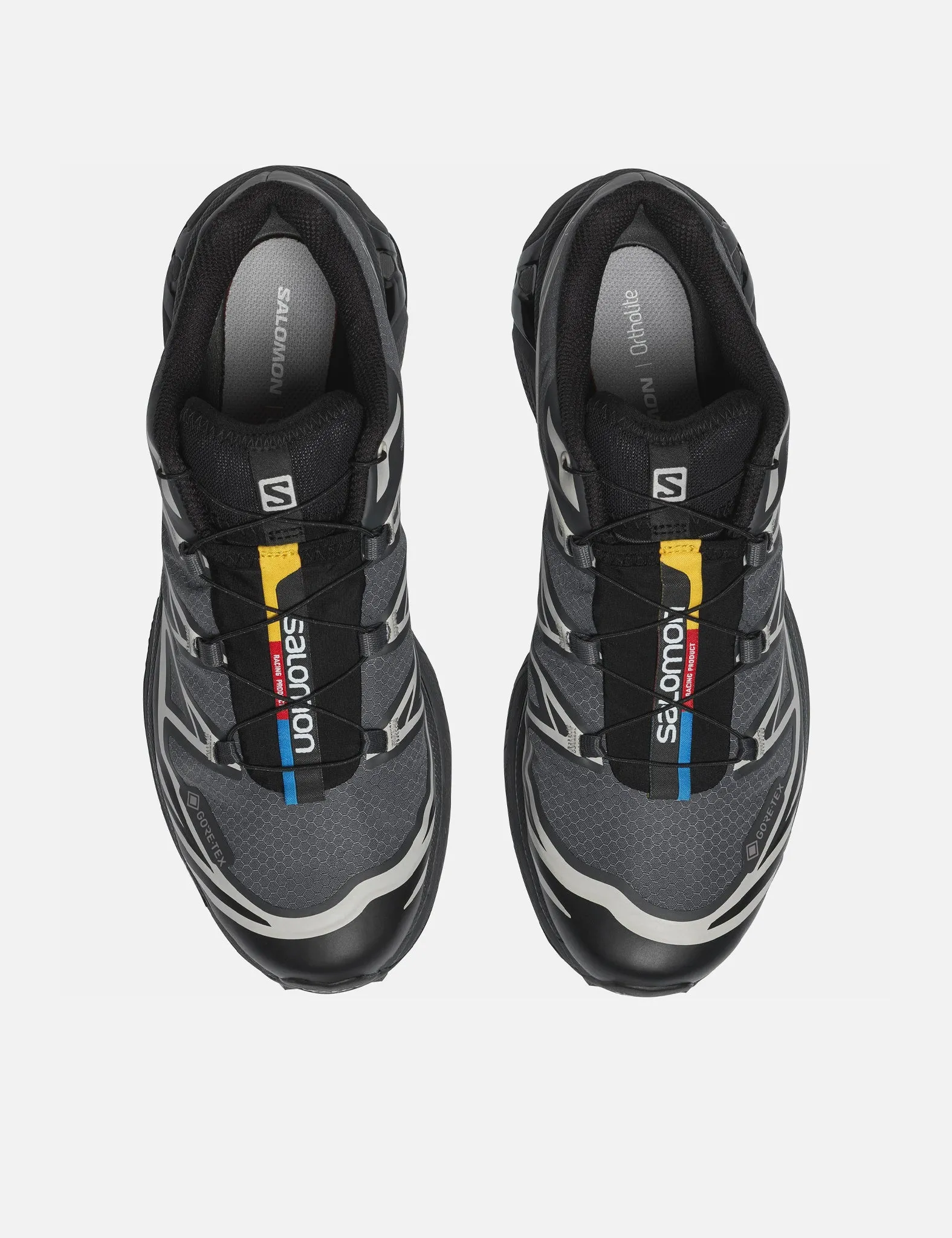 Salomon XT-6 GTX GoreTex Trainers - Black/Ebony/Lunar Rock sold by Article London product image thumbnail 4