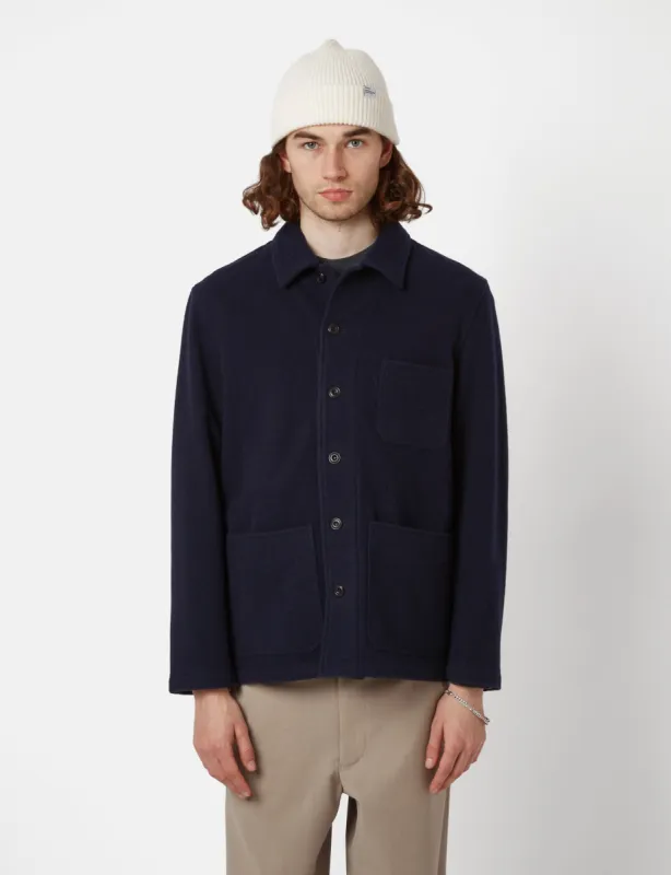 Bhode Chore Jacket (Wool) - Navy Blue sold by Article London