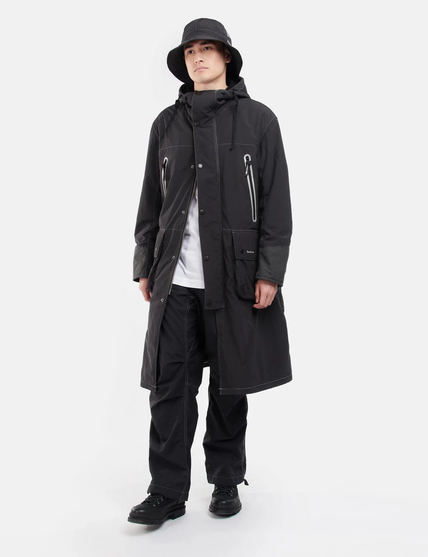 Barbour x And Wander Insu Jacket - Black sold by Article London product image thumbnail 5