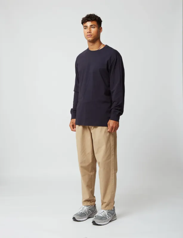 Bhode Long Sleeve T-Shirt (Organic/Canada Origin, 9oz) - Dark Midnight sold by Article London