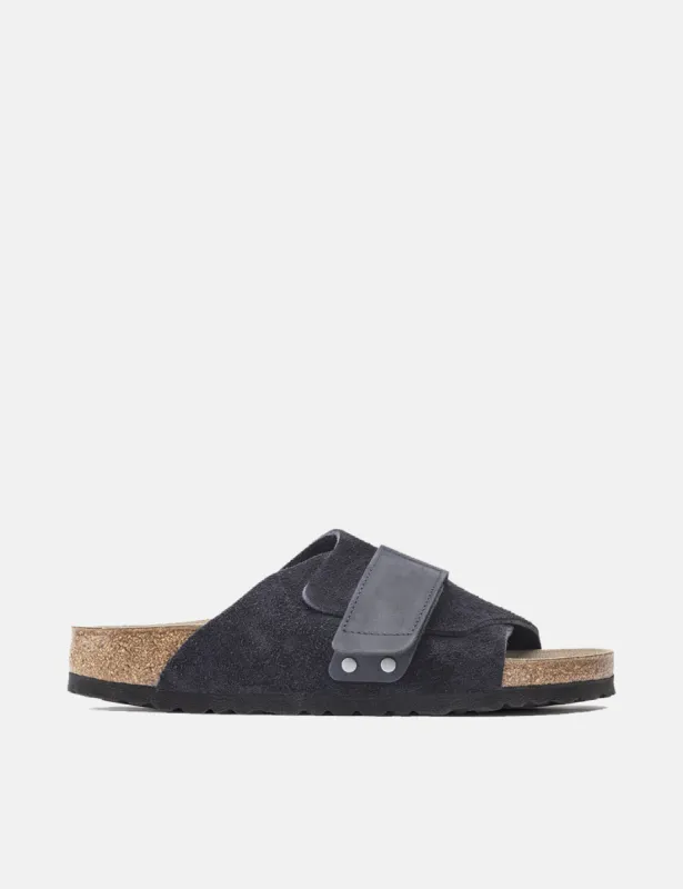 Birkenstock Kyoto (Nubuck) - Midnight Black sold by Article London