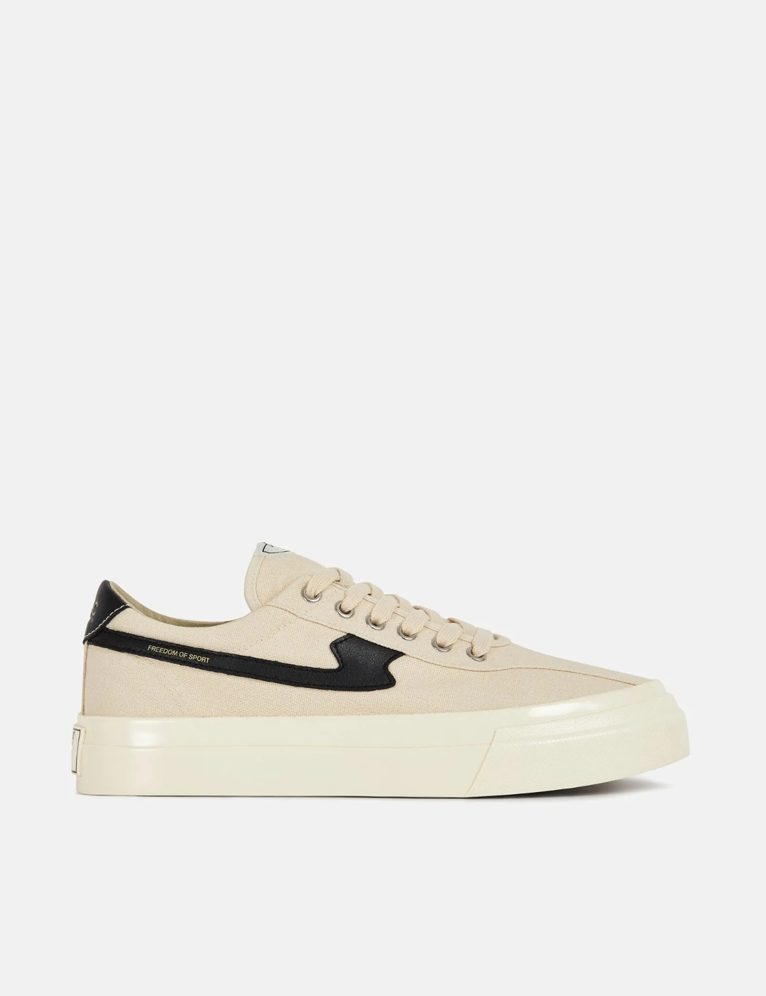 Stepney Workers Club Dellow S-Strike Trainers (Canvas) - Ecru/Black sold by Article London