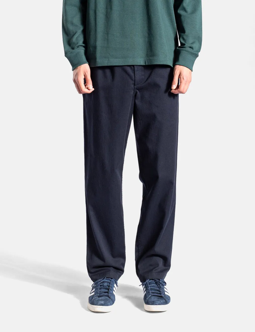 Norse Projects Ezra Trousers (Relaxed) - Dark Navy Blue sold by Article London