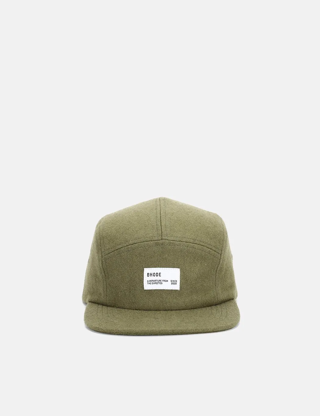 Bhode 5-Panel Cap (Wool) - Olive Green sold by Article London product image thumbnail 3