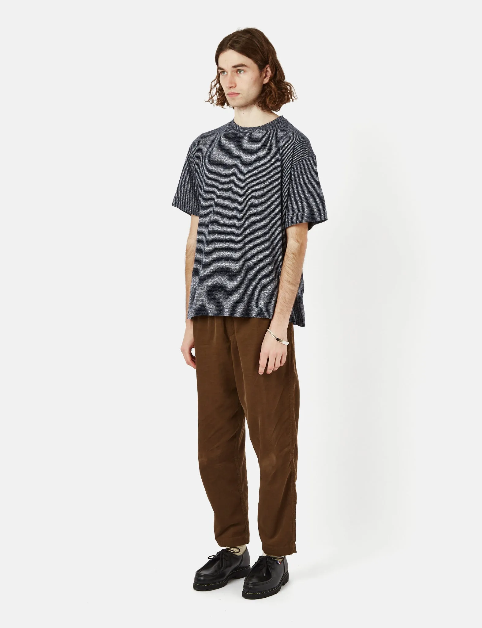 YMC Triple T-Shirt - Ecru/Navy sold by Article London product image thumbnail 4