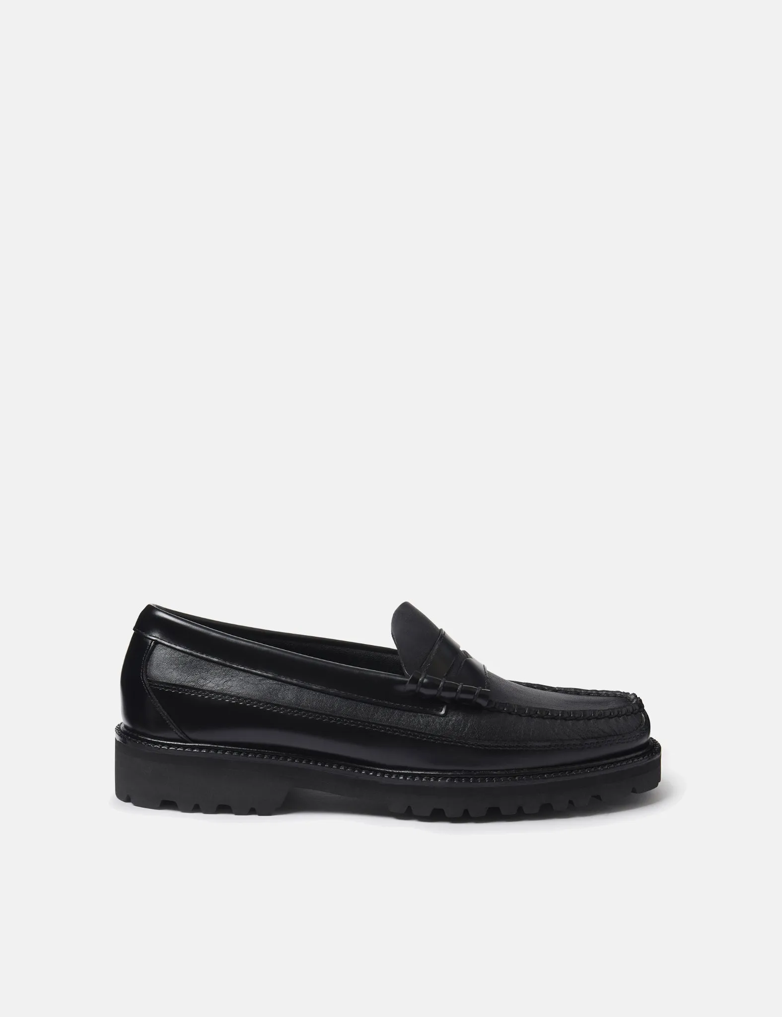 G.H. Bass Weejun 90 Larson Canoe Moc Loafer (Leather) - Black sold by Article London