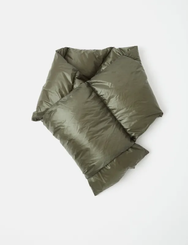 Nanga Portable Light Down Muffler Scarf - Khaki sold by Article London