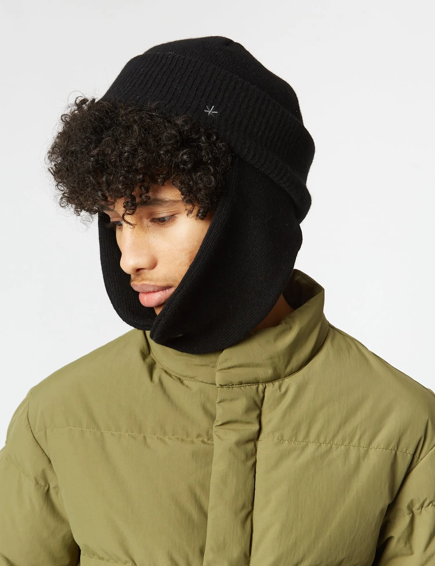 Snow Peak Knit Flight Cap - Black sold by Article London product image thumbnail 3