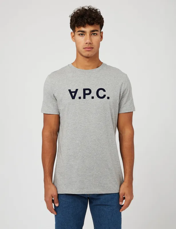 A.P.C. Colour VPC T-Shirt - Heathered Light Grey sold by Article London