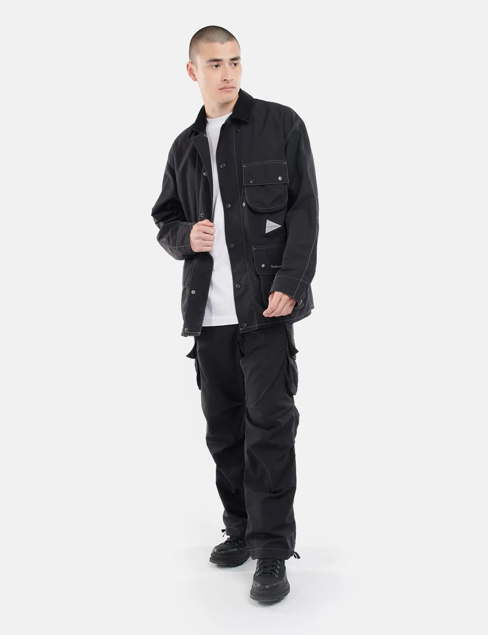 Barbour x And Wander Pivot Jacket - Black sold by Article London product image thumbnail 3
