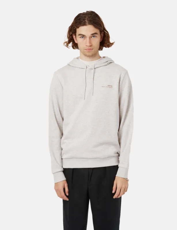 A.P.C. Item H Hooded Sweatshirt - Heathered Ecru sold by Article London