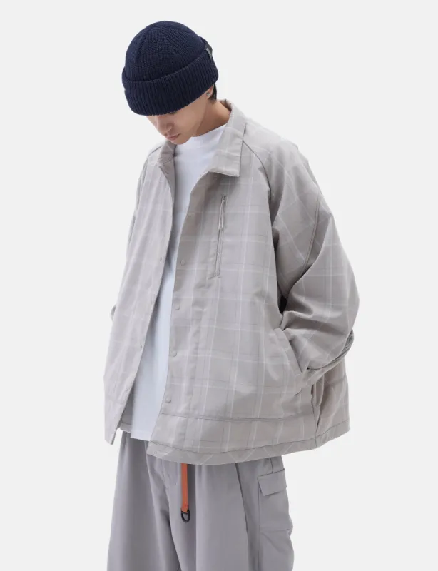 GOOPiMADE FD-G4 Oversized Mesh Check Shirt - Beige sold by Article London