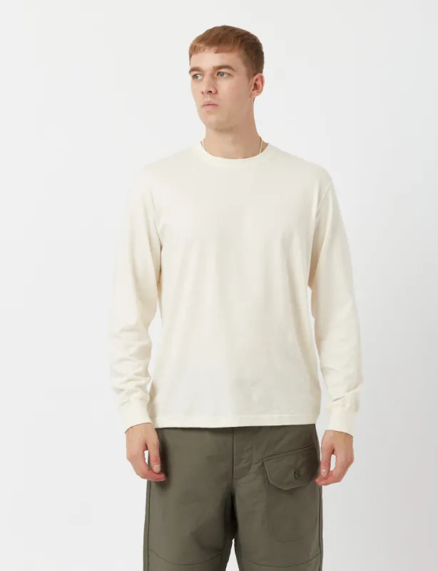 Bhode Long Sleeve T-Shirt (Organic/Canada Origin, 9oz) - Ecru sold by Article London