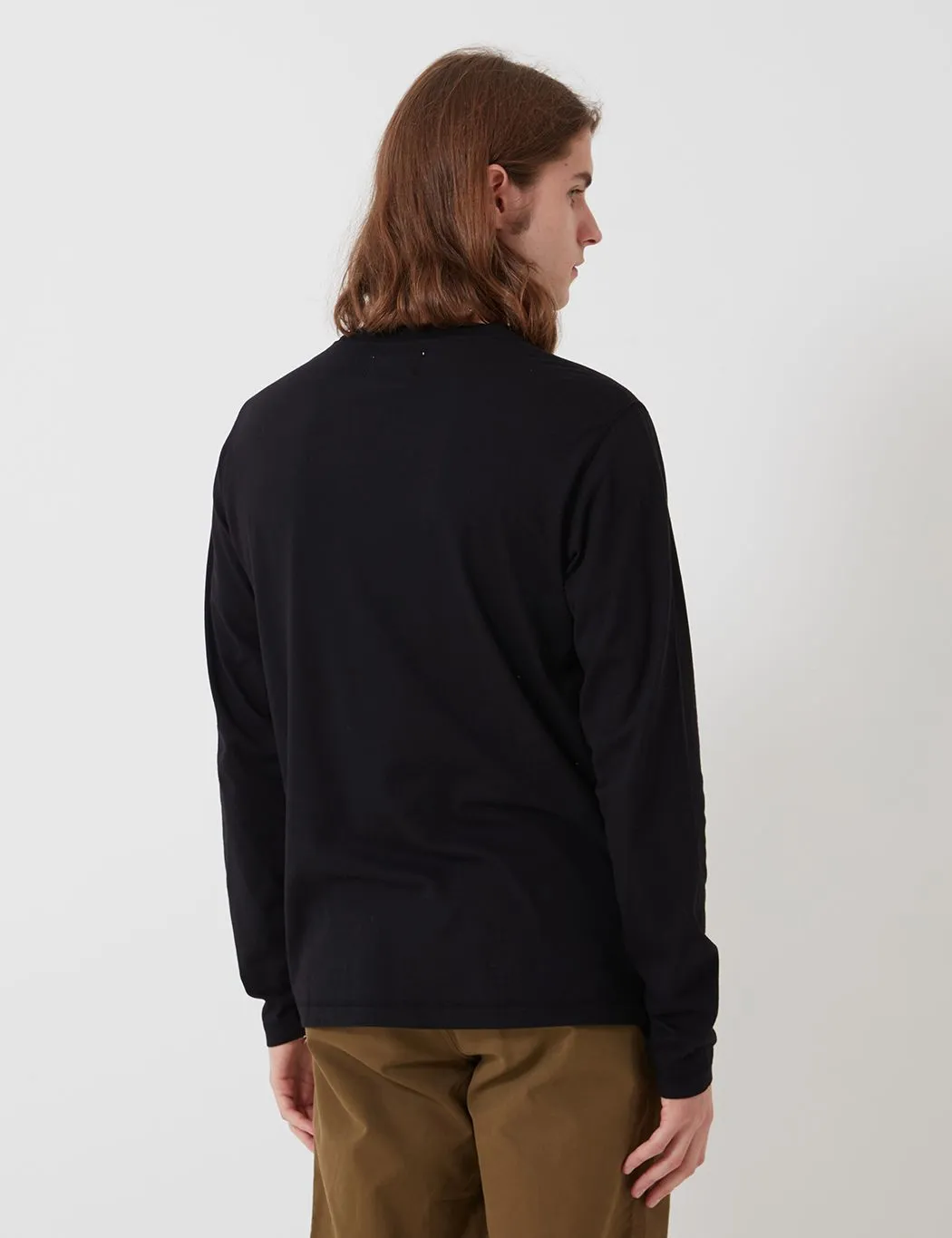 Bhode Besuto Long Sleeve T-Shirt (Organic Cotton) - Black sold by Article London product image thumbnail 5
