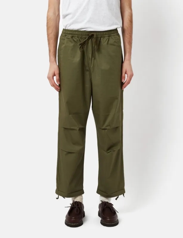 Universal Works Parachute Pant (Wide) - Olive Green sold by Article London