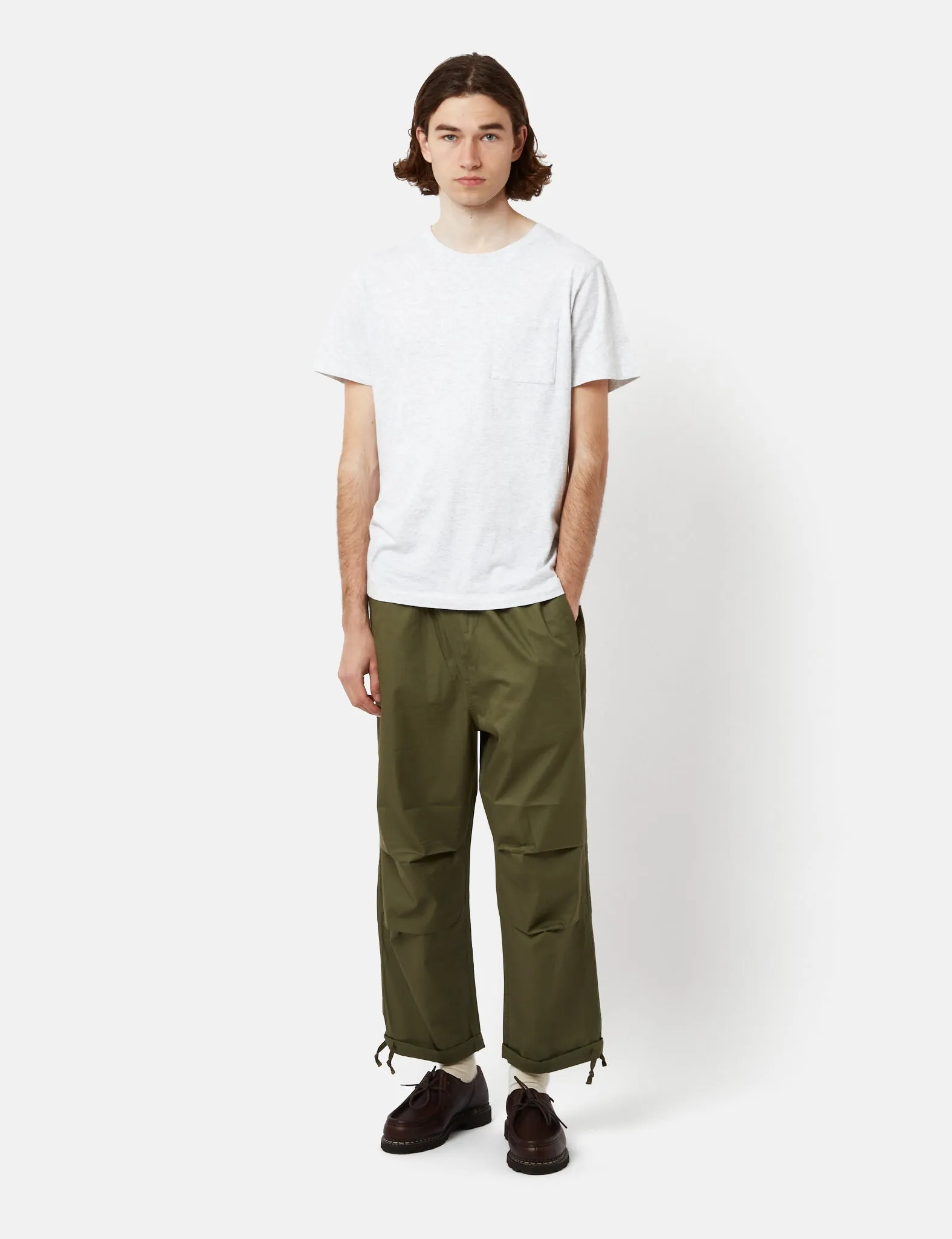 Universal Works Parachute Pant (Wide) - Olive Green sold by Article London product image thumbnail 5