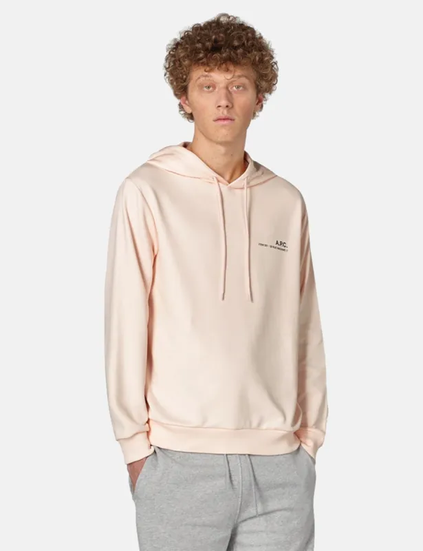 A.P.C. Item Hooded Sweatshirt - Pale Pink sold by Article London