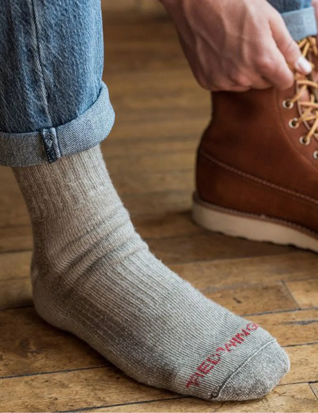 Red Wing Heritage Merino Wool Socks - Charcoal Grey sold by Article London product image thumbnail 2