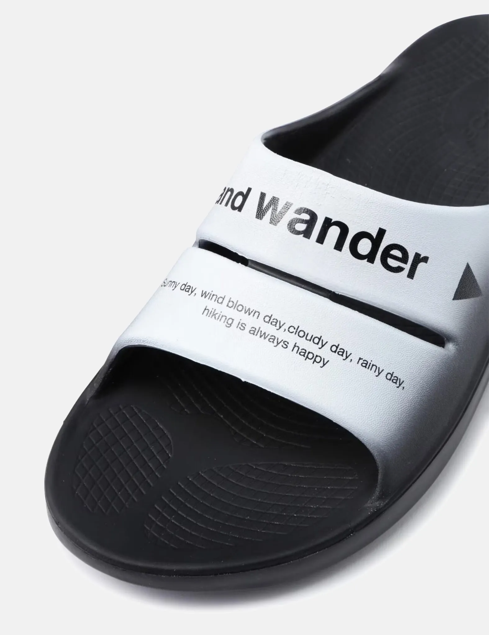 and Wander x Oofos Ooahh Recovery Slider - Black sold by Article London product image thumbnail 2